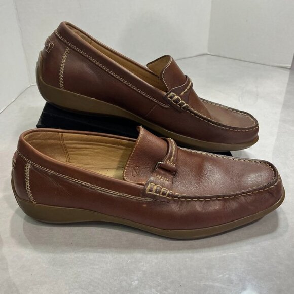 Florsheim Bit Loafers Brown Leather Slip On Dress Shoes Mens 10M main image 6